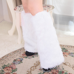 Leg Warmers - Christmas Plush Pair of Costume Accessories for Stage Performance and Outfit