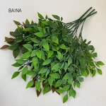 Artificial Plant - In Stock 5-branch Mint Leaf Decorative
