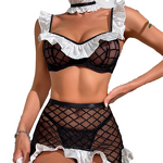 Women's Lingerie Set - European American New Style Sexy Mesh Split