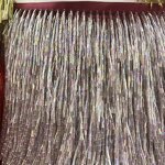 Fringe Trim - 16cm Gold/Silver Handmade Heavy Beaded for Garment Accessories