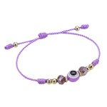 Devil's Eye Bracelet - Crystal Beaded Lucky Adjustable Braided