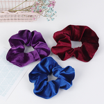 Hair Accessories - Colored Velvet Scrunchies Popular Colorful for Girls