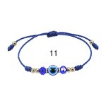 Devil's Eye Bracelet - Crystal Beaded Lucky Adjustable Braided