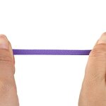 Shoelaces - Hollow Flat Braided for Sports Casual Shoes Black White Unisex