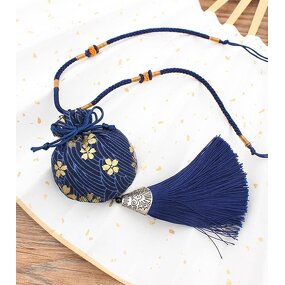 Tassel Pouch - Empty Portable Blessing Auspicious Bag for Carrying Blessings