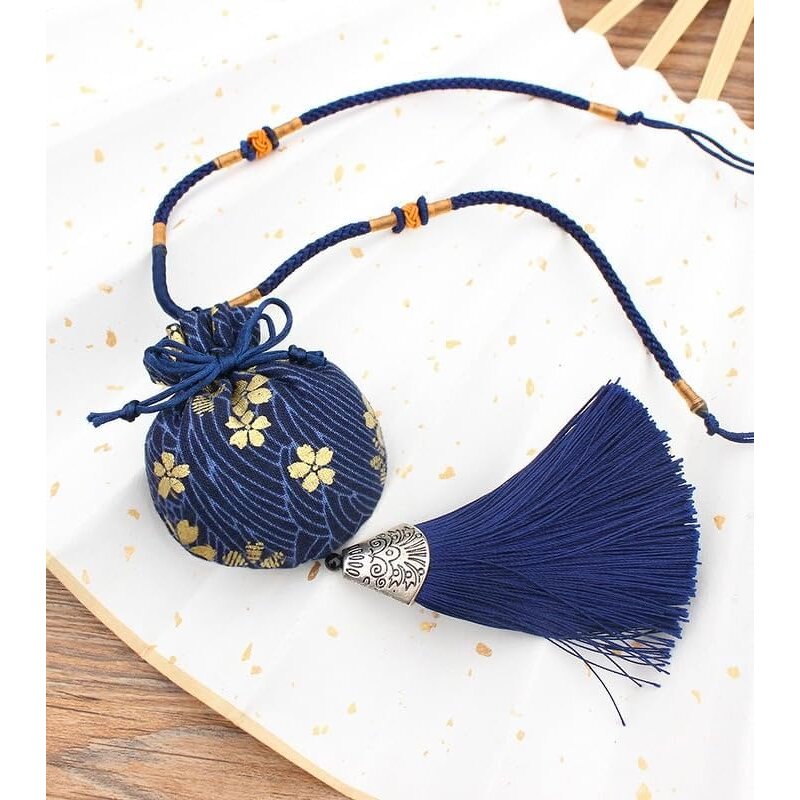Tassel Pouch - Empty Portable Blessing Auspicious Bag for Carrying Blessings