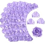 Hand-made Ribbon Rose - Polyester Flower Semi-finished Material for Beginner