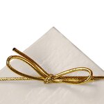 Elastic Ribbon Bow - Pre-Tied Red Stretch Loop for Gift Box Packing Wrapping