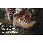 Boot Laces - Round for Outdoor Work & Hiking Pure Cotton Waxed for Adults Kids