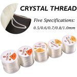 Beading Wire & Cord Kit - Stretch Crystal for DIY Necklace Bracelet Crafting
