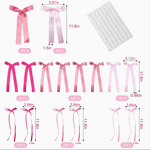 Satin Fabric Ribbon - Polyester Solid 2.5cm Multi-Color for Gift Wrapping Hair