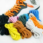 Cotton Rope - 5-millimeter Colored for Sports Shoes Laces
