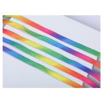 Sports Shoe Laces - 8mm Gradient Color Flat Hat Strap Colorful Webbing