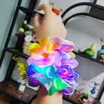 Hair Scrunchie - Custom Color LED Satin Elastic Light up for Women Girl