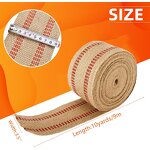 Jute Webbing Tape - for Chair Repair Crafting Burlap Ribbon Upholstery Custom