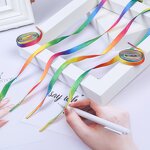 Sports Shoe Laces - 8mm Gradient Color Flat Hat Strap Colorful Webbing