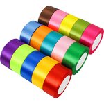 Satin Ribbon - Single Face Solid Grosgrain for Gift Wrapping Hair Bows Wedding