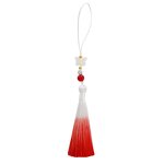 Tassel Hanging Earring - Antique Ethnic Chinese Embroidered PVC Gradient Butterfly