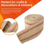 Jute Webbing Tape - for Chair Repair Crafting Burlap Ribbon Upholstery Custom