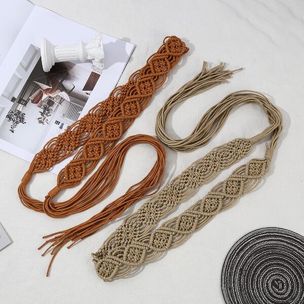 Wax Rope Manufacturer - Ethnic-style for Decorating Belts Vintage Hand-woven