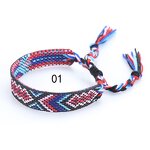 Braided Bracelet - Nepalese Ethnic Style Adjustable Colorful Tassel Lucky