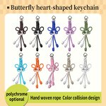 Keychain Manufacturer - Handwoven Nylon Cord Classic Butterfly & Heart Carabiner