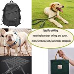 Webbing Jacquard - Blue Polyester 2" Upholstery for Belt Tote Sleeping Bag