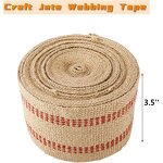 Jute Webbing Tape - for Chair Repair Crafting Burlap Ribbon Upholstery Custom