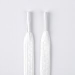 Shoelaces - Hollow Flat Braided for Sports Casual Shoes Black White Unisex