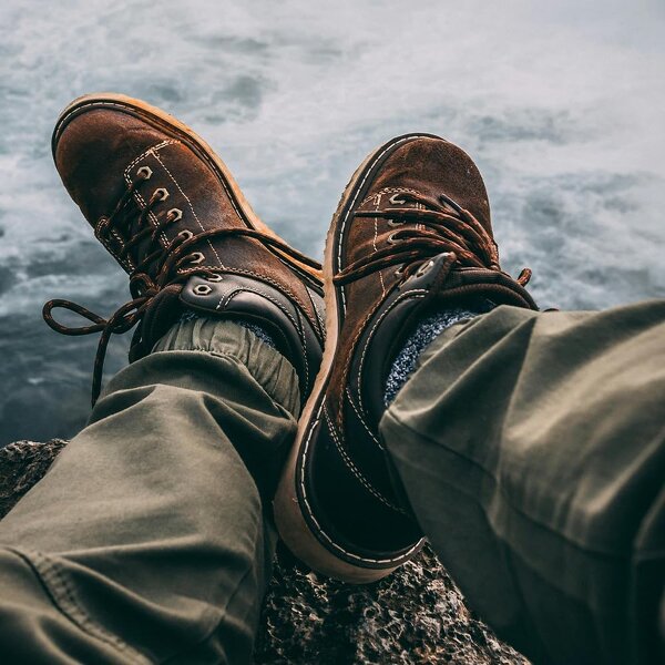 Boot Laces - Round for Outdoor Work & Hiking Pure Cotton Waxed for Adults Kids