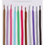 Shoelaces - Hollow Flat Braided for Sports Casual Shoes Black White Unisex