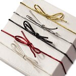 Elastic Ribbon Bow - Pre-Tied Red Stretch Loop for Gift Box Packing Wrapping