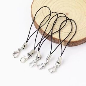 DIY Lanyard - Short Jewelry Accessories with Metal Ring Lobster Buckle Pendant