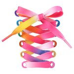 Shoelaces Manufacturer - Rainbow Flat Fashion for Canvas Sport White Shoes