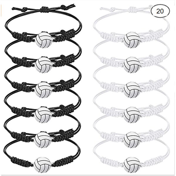 Sports Bracelet - Hand-woven Colorful for Football Basketball Volleyball Tennis