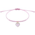 Braided Bracelet - Adjustable Pink Four-Leaf Clover Love Pink Butterfly Rope