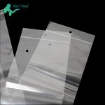 Hair Extension Packaging Bag - Plastic Closure Self Sealing Adhesive Transparent