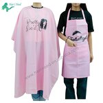 Haircut Cape - Hot Sell Custom Logo Satin Professional Hairdressing Barber and Apron