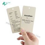 Hang Tag - Custom Printing Paper Clothing Wig Hair Extension Luxury Swing with String