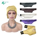 Head Wraps - Premium Custom Logo Luxury Satin Padding Edge with Hook and Loop