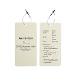 Hang Tag - Custom Logo Round Corner for Hair Extension Wigs Clothing Paper