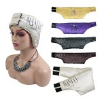 Satin Edge Band - Custom Logo Hair Wraps Cotton Padding Lined Wide Head Wrap