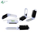 Massage Hair Brushes - Custom Logo Travel Foldable Electroplating with Mirror