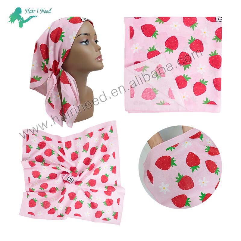 Cycling Headwear - Wholesale Custom Silk Head Scarves Magic Wrap Square Bandana