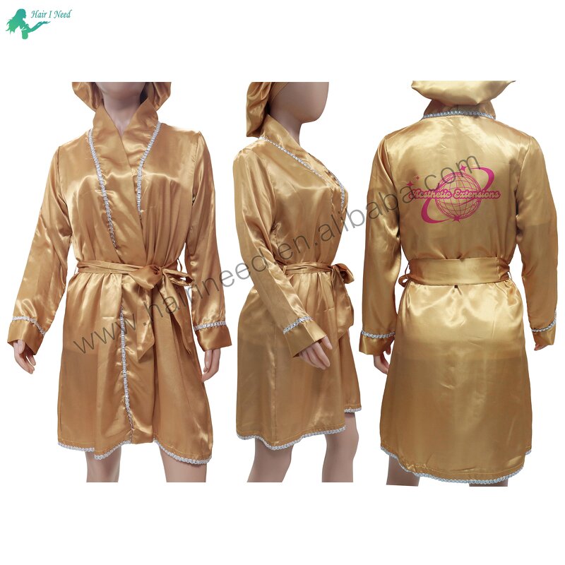 Robe - High Quality Wholesale Sexy Female Beauty Lace Ladies Satin Pajamas