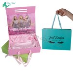 Hair Bundle Packaging Box - Customized with Satin Magnetic Closure for Wigs