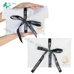 Velvet Gift Bag - Custom Printed Cosmetic Black for Hair Bundle Wig Packaging