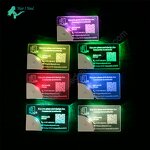LED Business Card - Customization QR Code Acrylic Colorful Light Designer