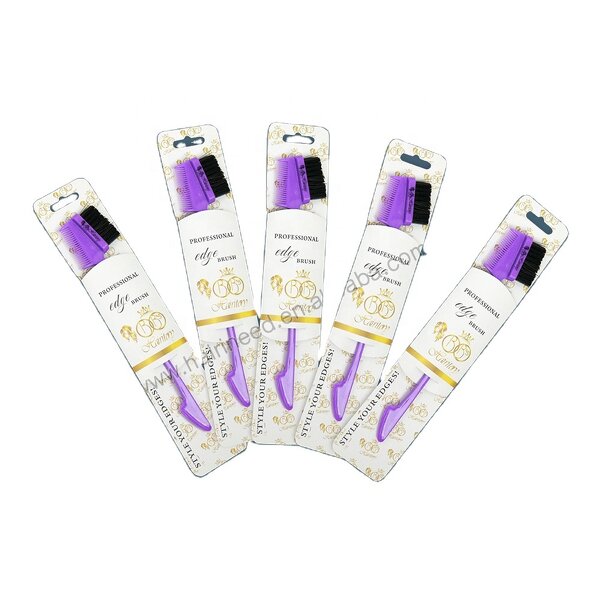 Hair Edge Brush - Customizable Portable Hook Fashion Accessory with Plastic