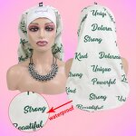 Shower Cap - Custom Logo Fashion Waterproof Extra Long Ladies Reusable with Snap